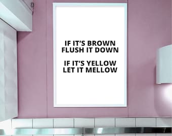 Funny Bathroom Wall Art – Toilet Rules Print (Digital Download)