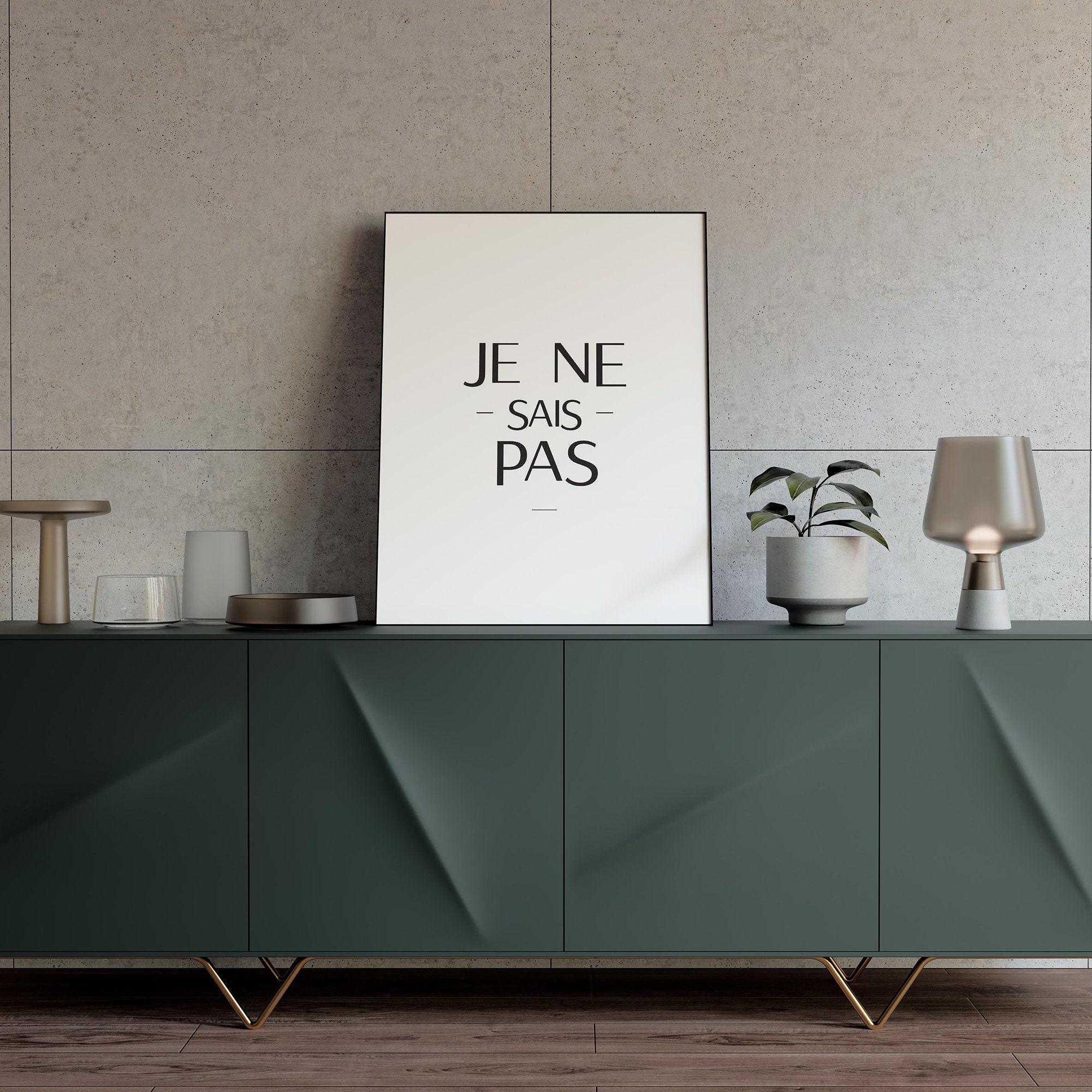 Frans Citaat Wall Art Je Ne Sais Pas Frans Zeggen De Etsy
