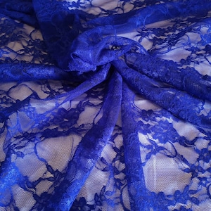 Floral Lace| Dodgers blue