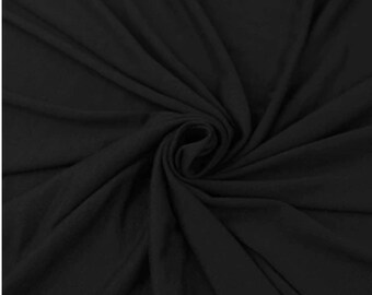 Black cotton jersey