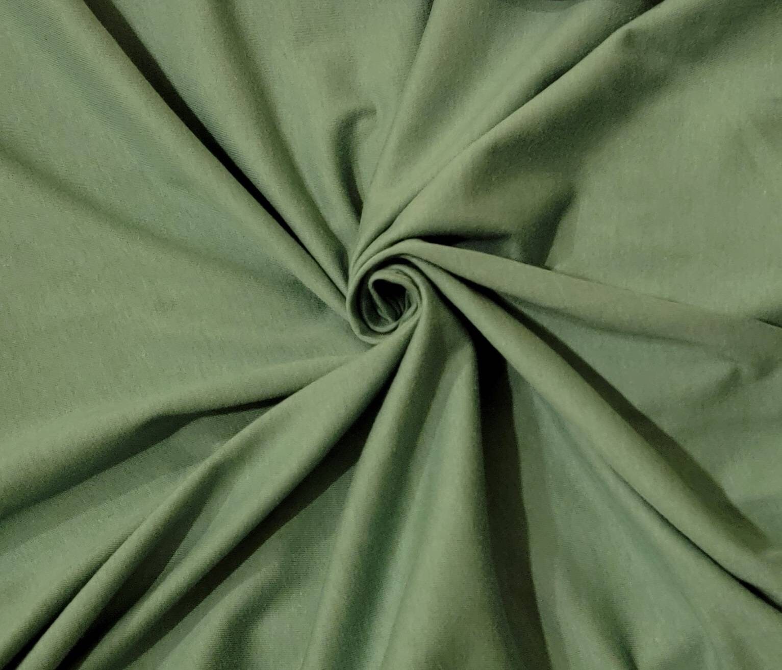 Pine Green Jersey KNIT 100 cotton Sold by yard Etsy