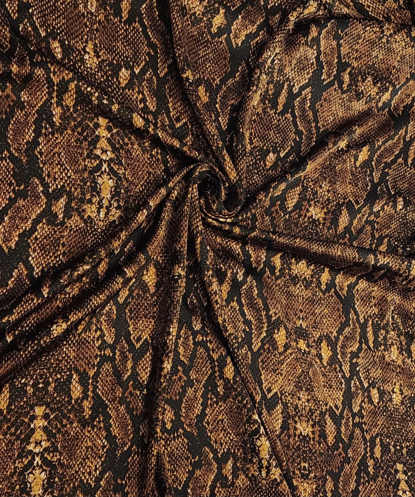 Charmeuse Satin Animal Print Sold by the Yard Brown Snake Print - Etsy