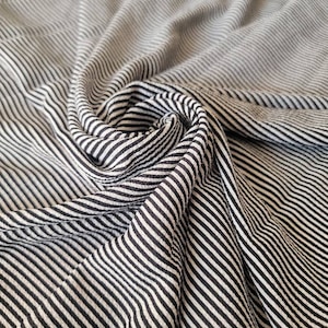 Bubble crepe fabric/ striped