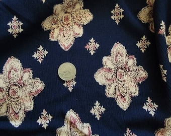 Rayon challis crinkle fabric by the yard