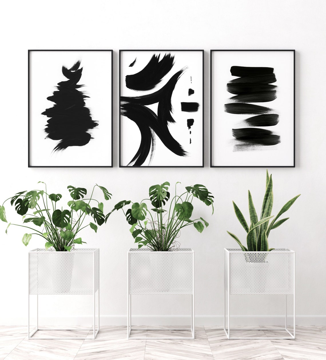Zen Printable Wall Art Black and White Prints Abstract Etsy