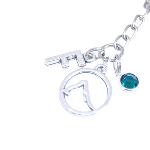 Initial yoga gift Yoga Keyring Meditation Keyring Yoga jewelry Yoga Instructor Gift Yoga Lovers gift Yoga Keychain Customized Fitness gifts