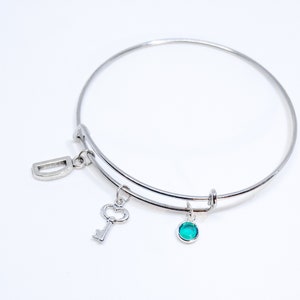 Bracelet Key Jewelry Small Key Bracelet Vintage Key Gift Mom Boho Bracelet Woman Key to my Heart Sweetheard Bracelet Personalized jewelry