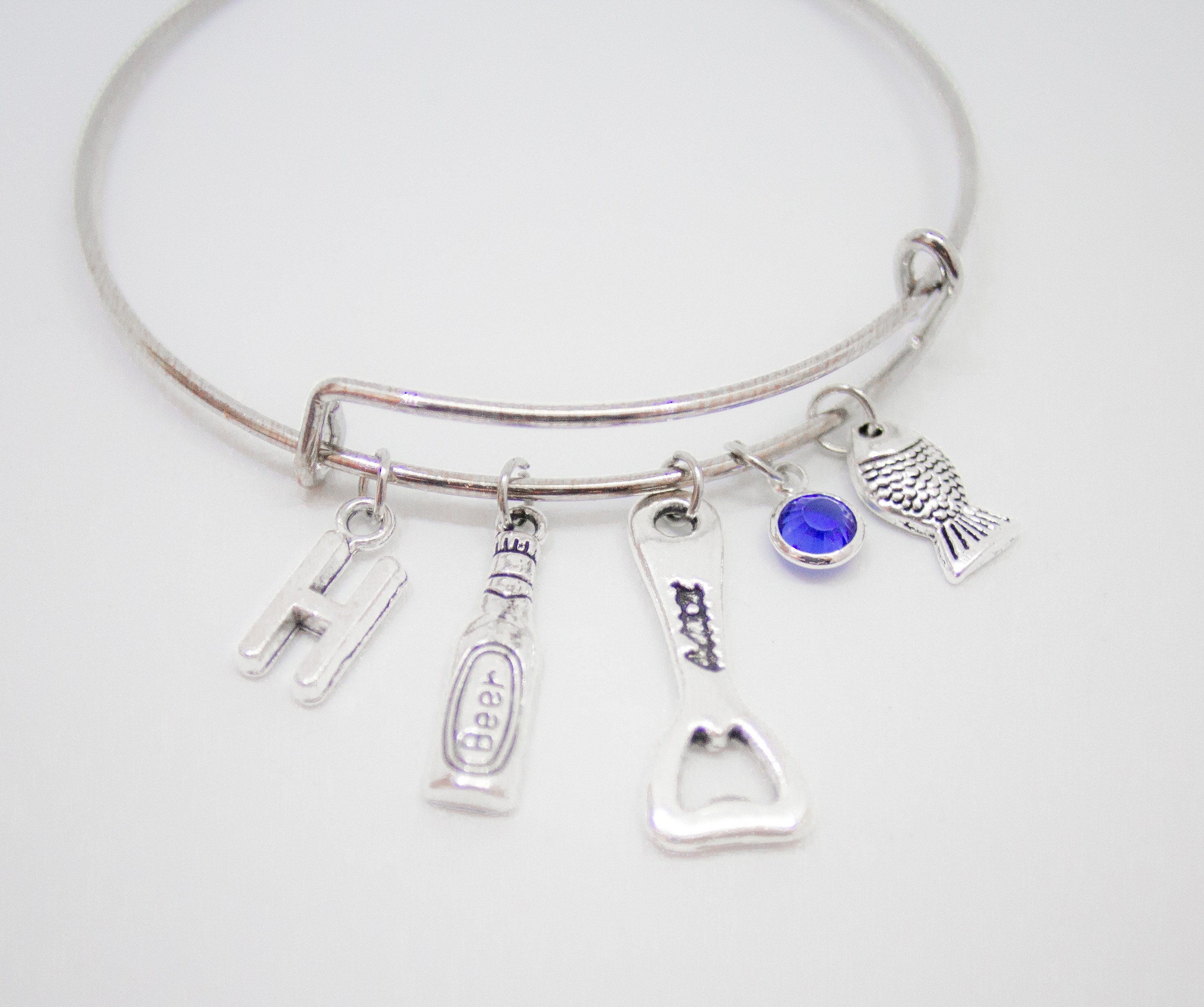 Beer Bracelet Bottle Opener Charm Bangle Beer Bottle Opener Etsy UK