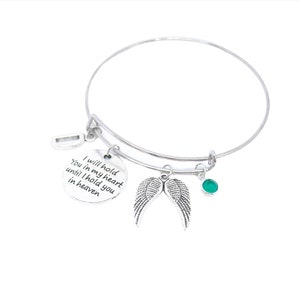 Memorial Bracelet Loss of Father Bracelet Dad in Heaven Infant Loss Jewelry bereavement In Memory Dad Memorial Mom Son Brother In My Heart