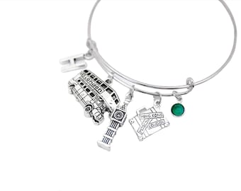 London Bracelet United Kingdom Charm Bracelet Great Britain Bracelet England Bracelet UK Bracelet Travel Bracelet Big Ben Double Decker Bus