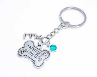 Personalized Dog Memorial Keychain Dog Memorial Gift Personalized Pet Memorial In Loving Memory Dog Keychain Loss of Dog Gift Pet Loss Gift