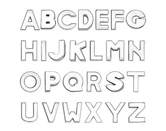 Add a initial charm Alphabet letters sliders Personalized Charm Add on Initial Charm Add initial Personalized jewelry add letter A-Z Letter