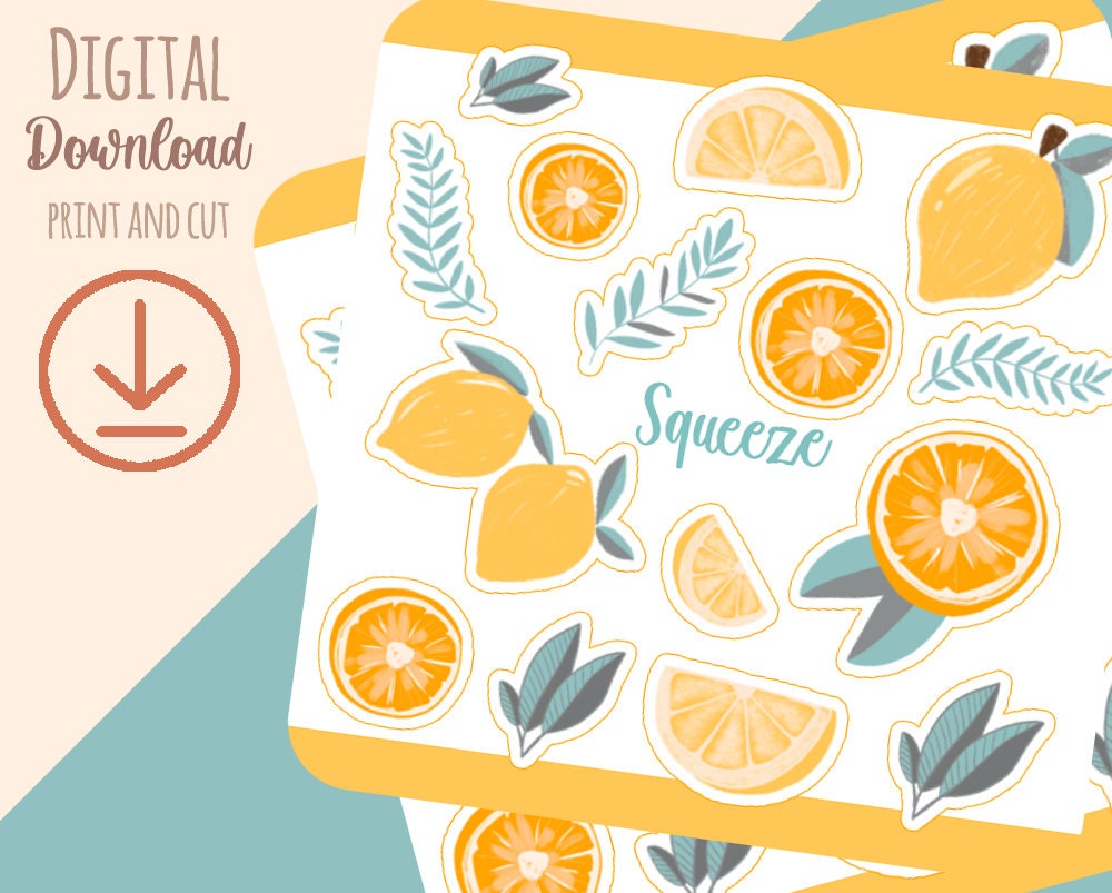 printable sticker sheet for your planners etsy