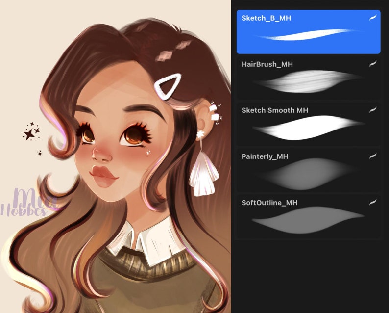 Procreate Brush Set Procreate Brushes Procreate Brush Pack Etsy