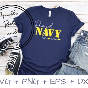 Proud Navy Grandma svg family cutting file for silhouette ...