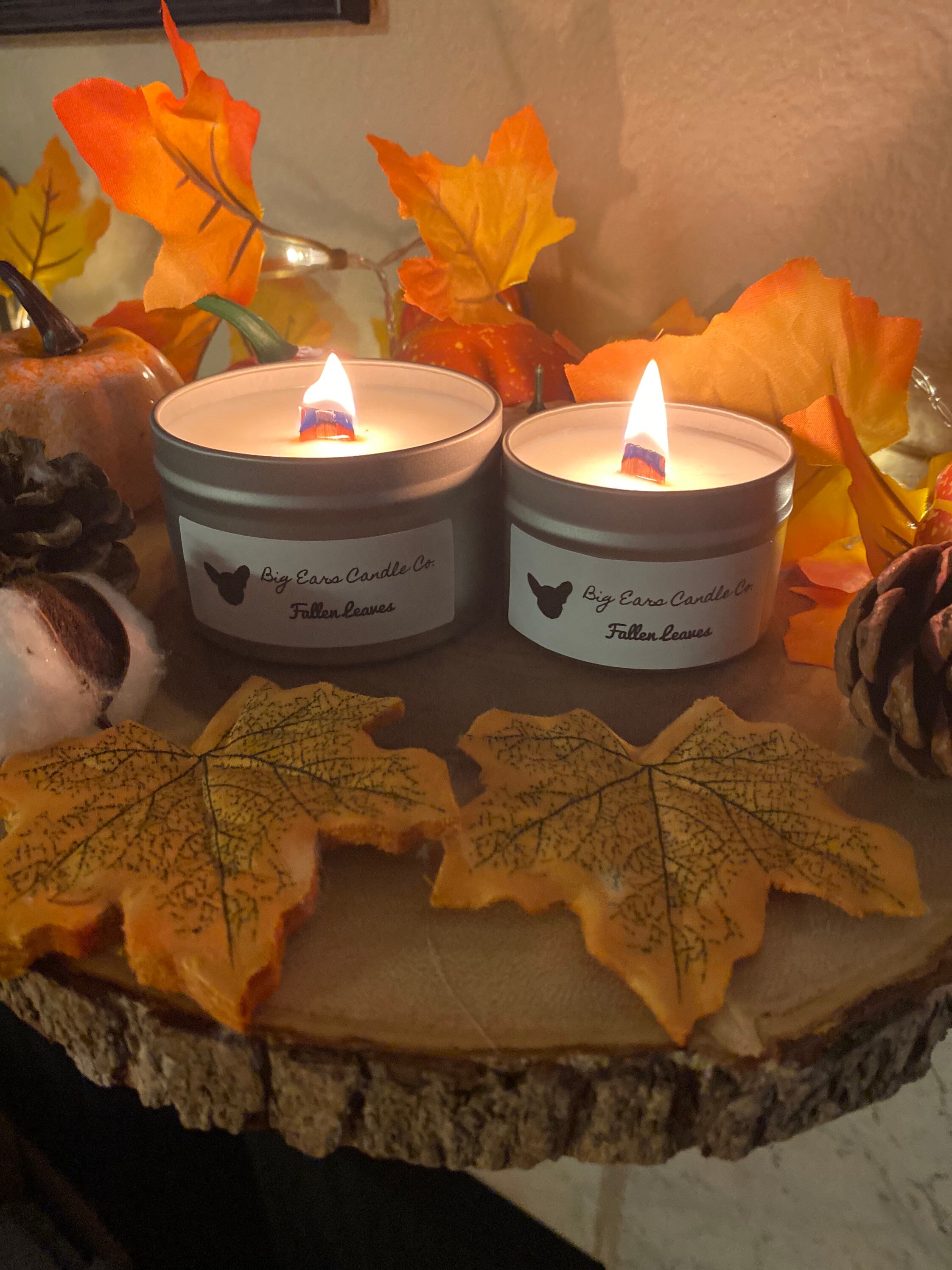 Fallen leaves candle fallen leaves fall candle woodwick soy Etsy