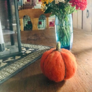 Orange Pumpkins 4” - USA wool