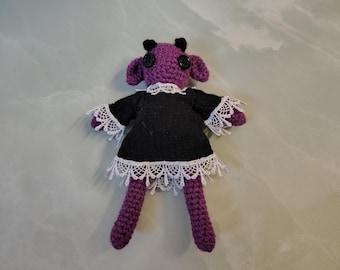 Gothic wedding Cat doll, Pretty damn goat dolls, horror dolls, The dark bride trapped doll, Goth dolls, scary doll, gothic toys
