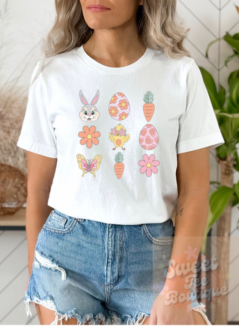 Snorider Design Easter T-Shirt, Retro Easter Shirts, Easter Shirt, Retro Easter, Easter Gift, Women'S Easter T-Shirt