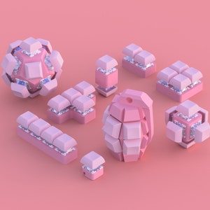 All Pink Mechanical Fidgets - Stim Toy, ASMR Fidget, ADHD