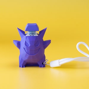 Gengar Low Poly Keyboard Switch Fidget Toy | Stim Toy, Stress Relief, ADHD, ASMR - w/Lasso