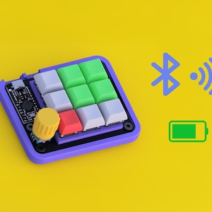 ZM9K BLE - w/ Dial Hotswap Mech Macropad -- (ZMK Studio) Easily Programmable Keys Through GUI)