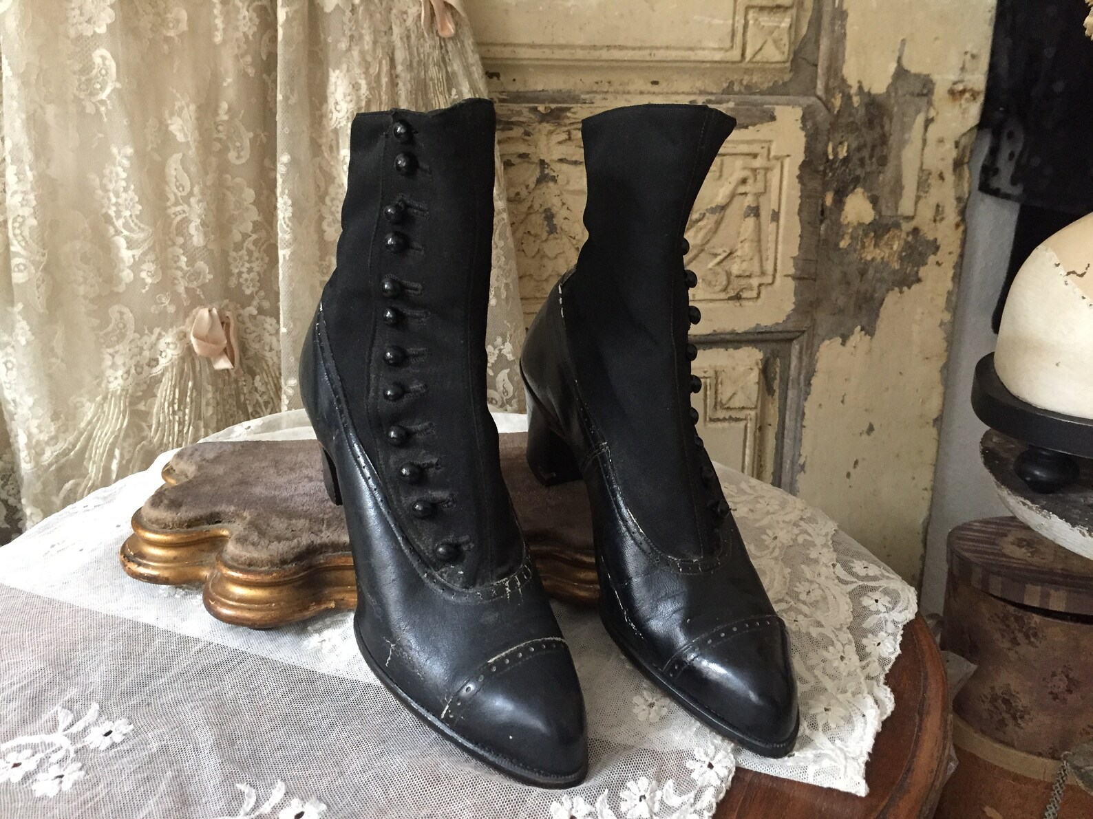 victorian style boots flat