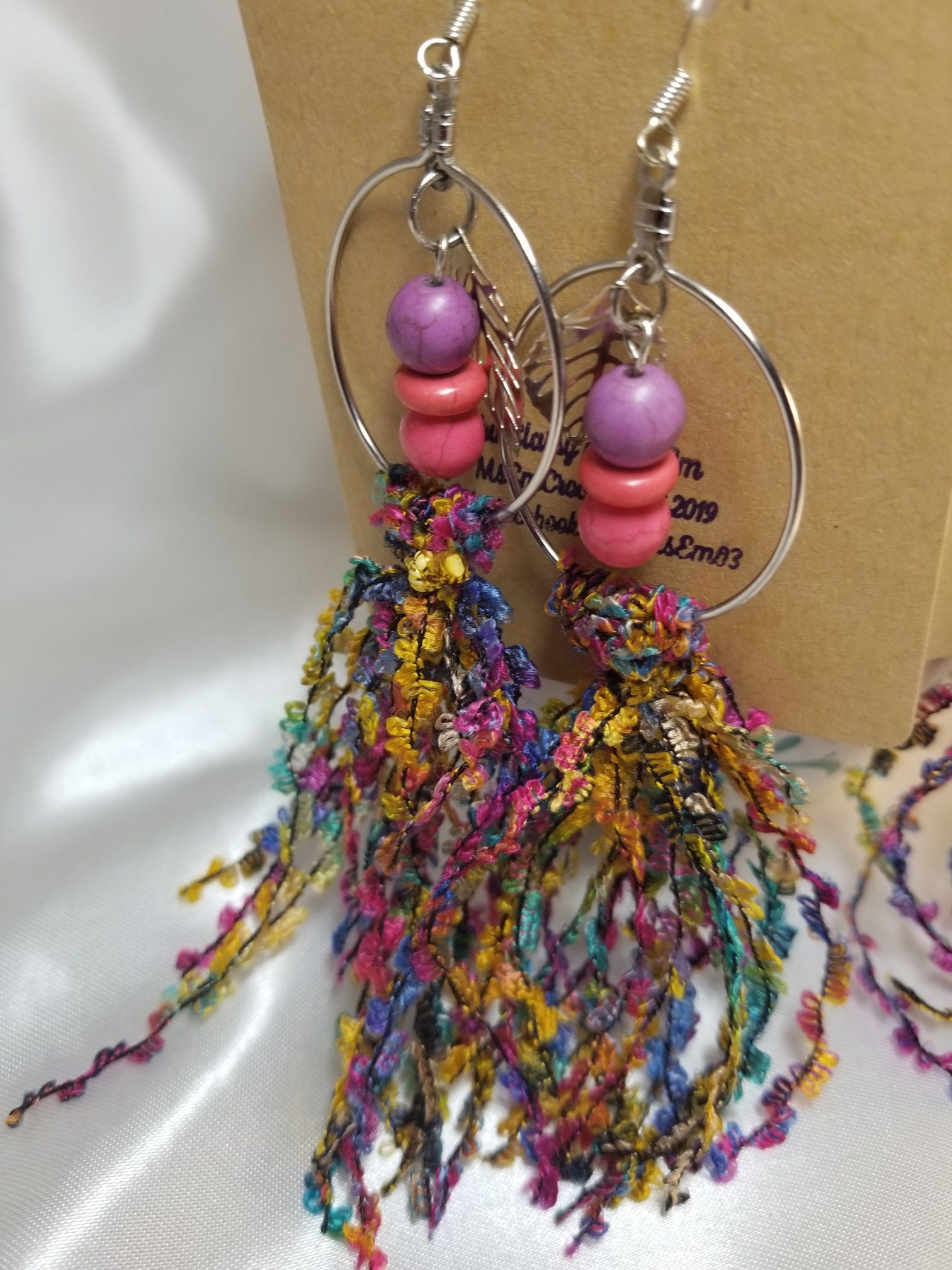 Fun and Unique Fuzzy Multi-color Fun Earrings - Etsy Canada