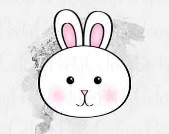 Chubby Easter Bunny Head Cookie Cutter | Easter Bunny | Easter Cookie Cutters | Hello Kitty Cookie Cutters | Chubby Cookie Cutters