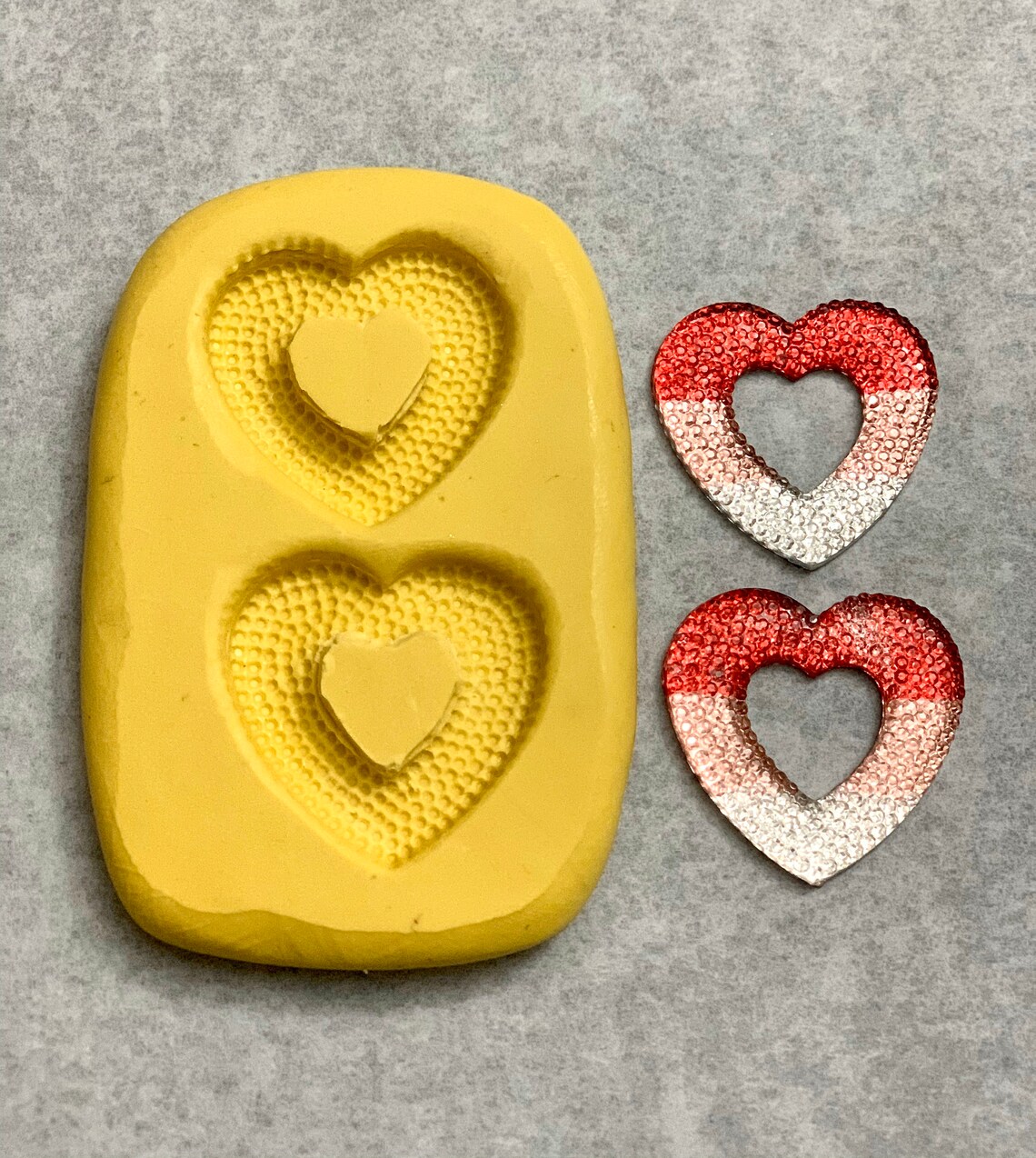 Valentine Hearts Mold Etsy