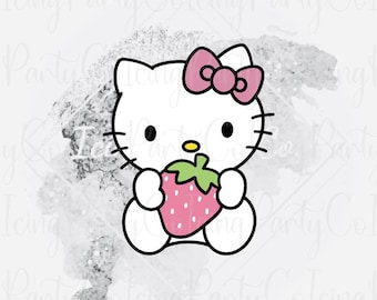 Kitty w/Strawberry Cookie Cutter - HK Cookie Cutter - Valentine’s Day Cookie Cutter