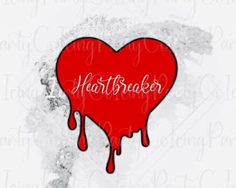 Melting Heart Cookie Cutter - Drippy Heart Cookie Cutter - Valentine’s Day Cookie Cutter