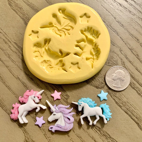 Candy Molds N More Unicorn Plaque Chocolate Candy Mold – USA Made, Clear Plastic, 588