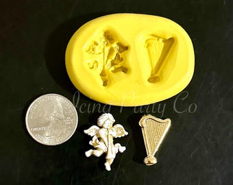 Angel & Harp Silicone Mold