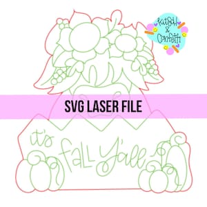 SVG:  highland cow door hanger svg, fall door hanger svg