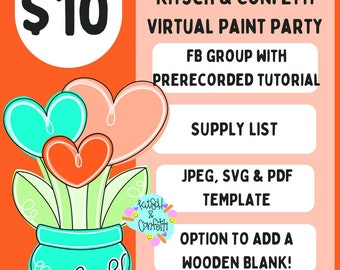 Virtual Paint Party: Galentine's Day Edition