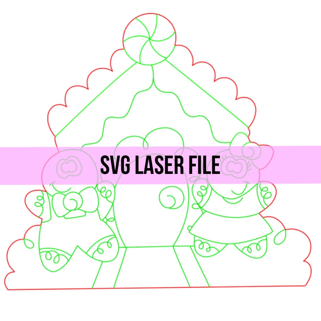 SVG: Christmas Door Hanger Svg, Gingerbread House Door Hanger Svg - Etsy