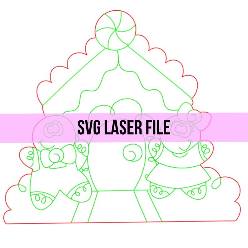 SVG: Christmas Door Hanger Svg, Gingerbread House Door Hanger Svg - Etsy