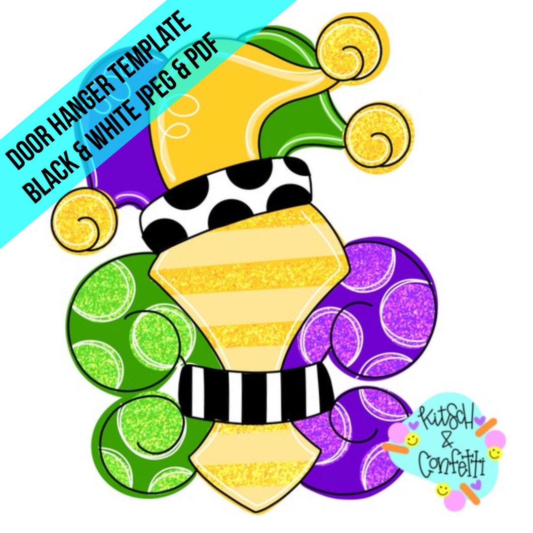 TEMPLATE Mardi Gras Door Hanger Template Fluer De Lis Door Hanger Template mardi gras door hanger template fluer de lis door hanger