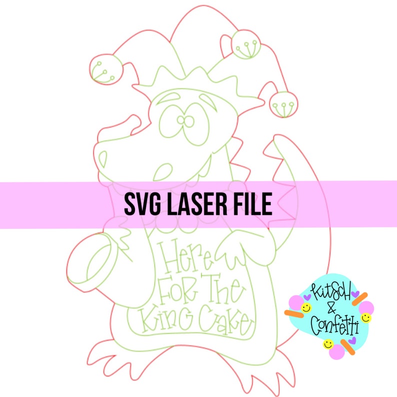 mardi gras gator svg