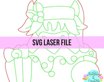 SVG:  Christmas door hanger svg, highland cow door hanger svg
