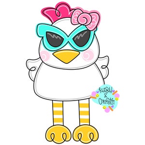 TEMPLATE: chicken door hanger template, ribbon leg door hanger template