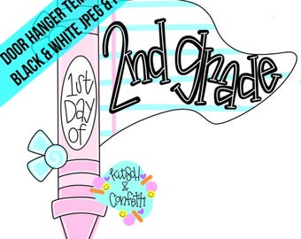 Back To School Teacher Door Hanger Template (PDF/JPEG)