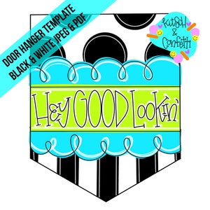 TEMPLATE: welcome door hanger template, year round door hanger template