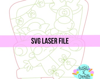 SVG: Christmas door hanger SVG, Christmas sign SVG