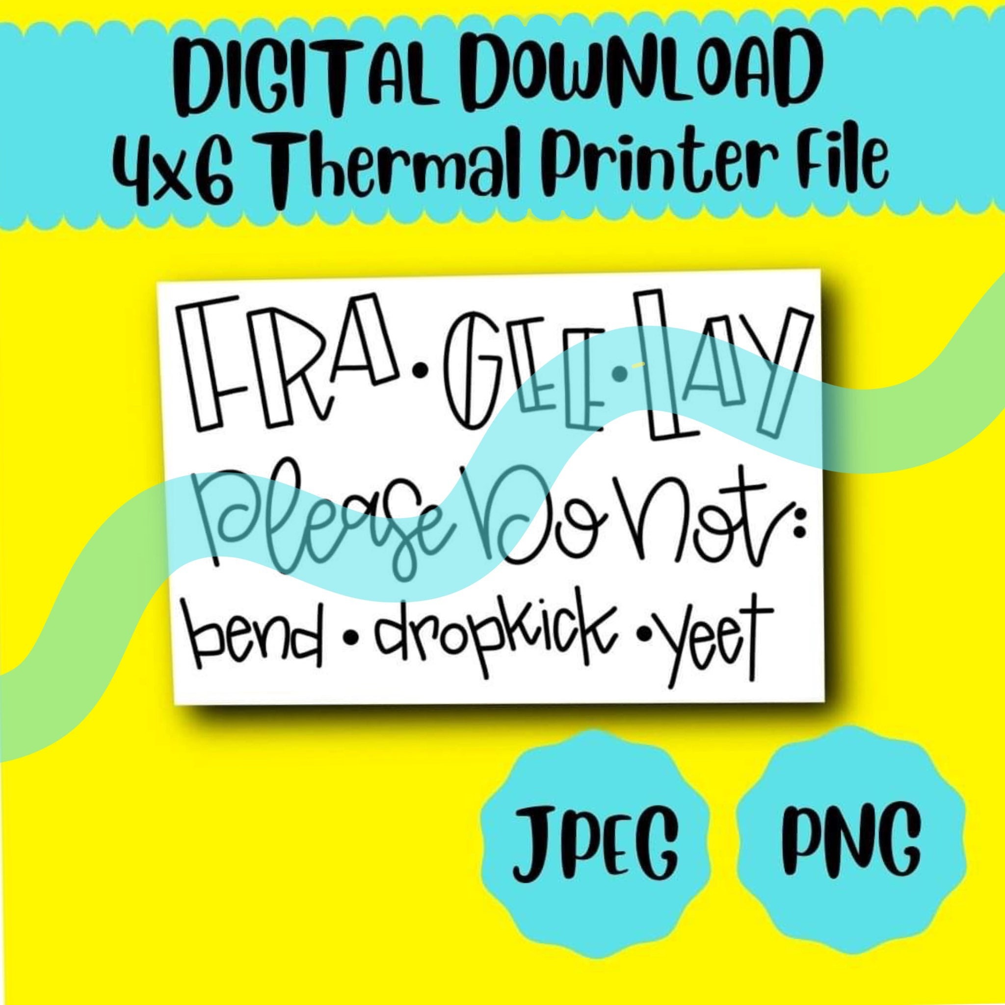 DIGITAL DOWNLOAD: funny shipping label, fragile shipping label, printable  shipping label, 4X6 shipping label