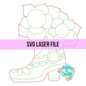 SVG:  Sunflower door hanger SVG, Summer door hanger SVG, cowboy boots svg