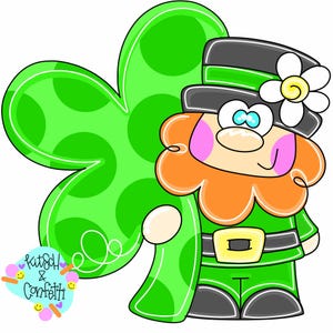TEMPLATE: St Patricks day door hanger template, St Patricks Day gnome door hanger template, Leprechaun gnome door hanger template