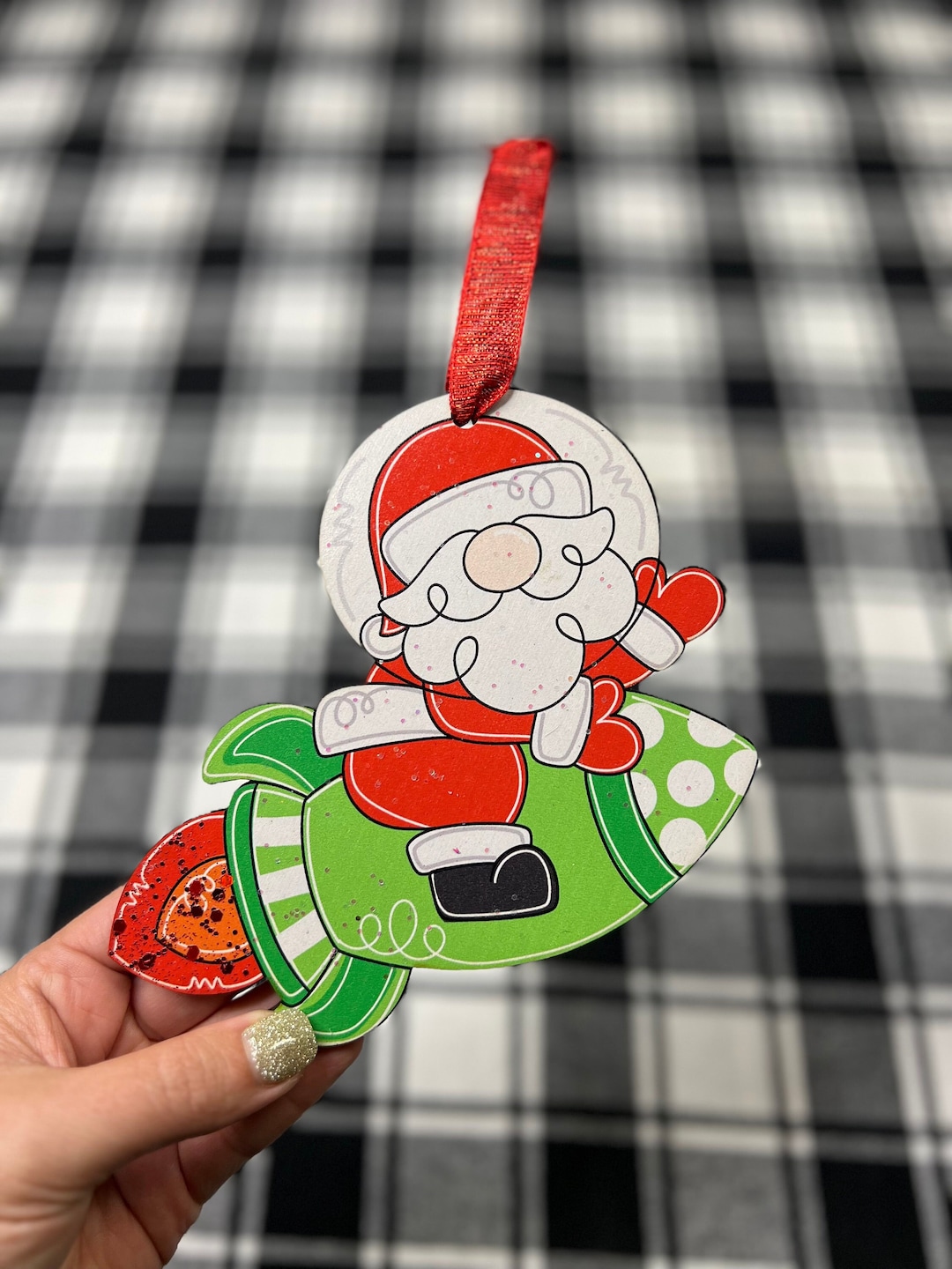 DESTASH Kitsch & Confetti Printed Christmas Ornament Etsy