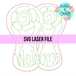 SVG: Flip flop door hanger SVG, Summer door hanger SVG